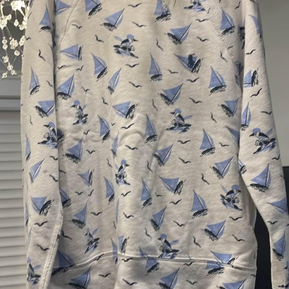 Polo Ralph Lauren Sailboat Sweater - Blue and Cream